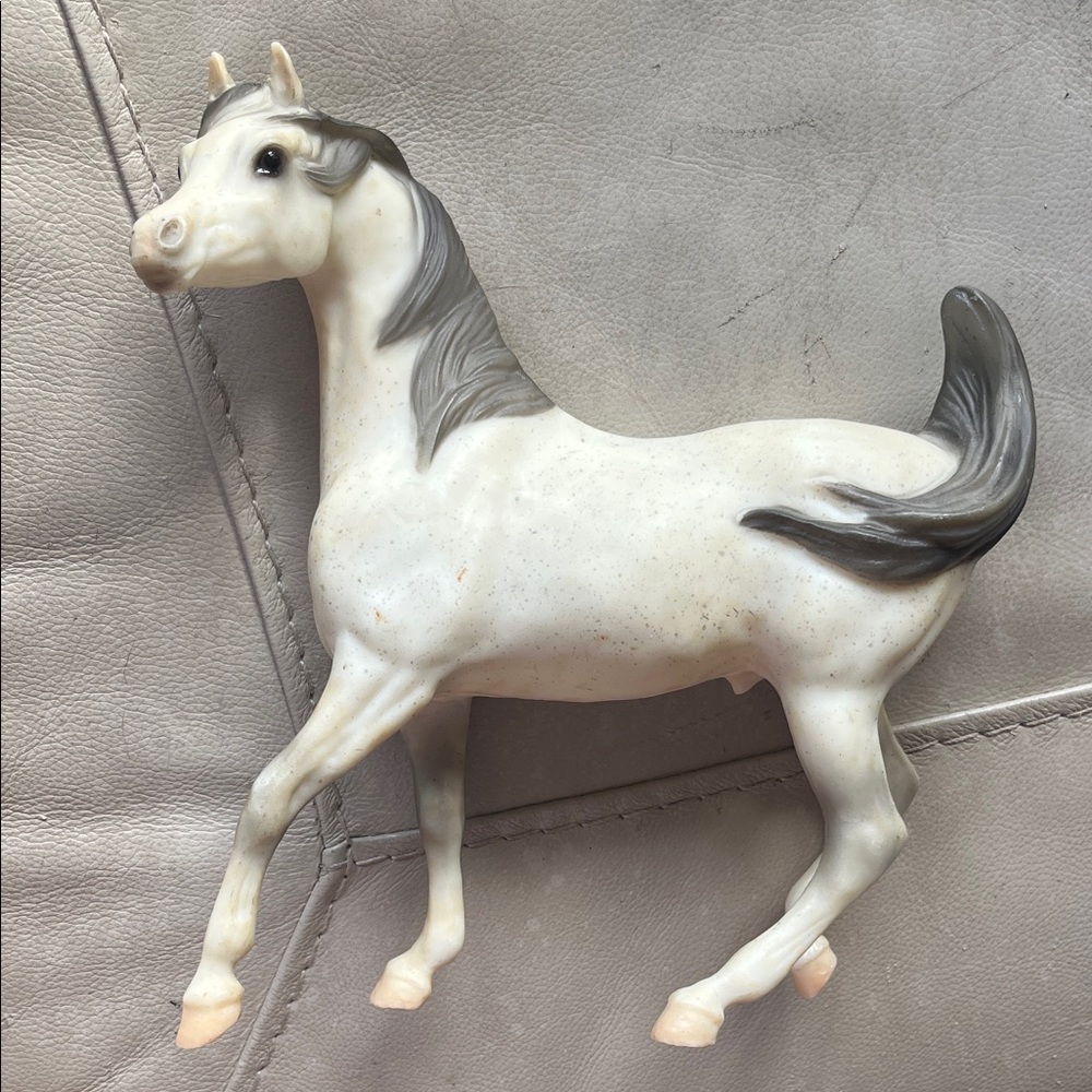 Breyer White and Gray Horse Action Figure